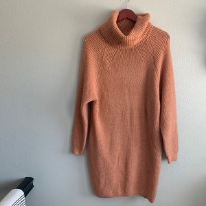 Dress Forum clay colored Sweater turtleneck dress
